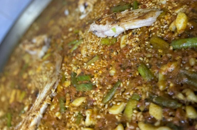 Paella de Raya y Ajos Tiernos